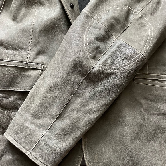 Leather and Cashmere Men’s Missani 2X coat - Picture 5 of 12